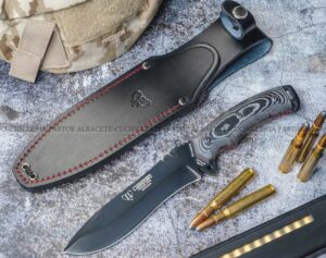 Cudeman 291-N-  Cadete Boina Verde –  Cuchillo Bushcraft, Micarta  & Böhler N695