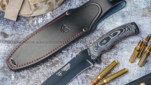 Cudeman 291-N-  Cadete Boina Verde –  Cuchillo Bushcraft, Micarta  & Böhler N695