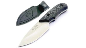 Muela Ibex 8M – Desollador Compacto con Mango de Micarta Negra
