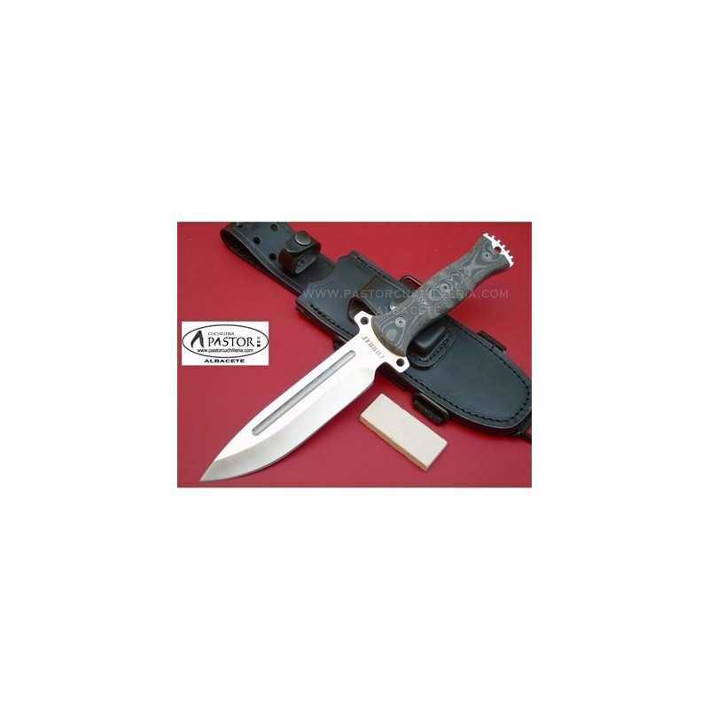 Cuchillo J&V CDA Combat micarta negra