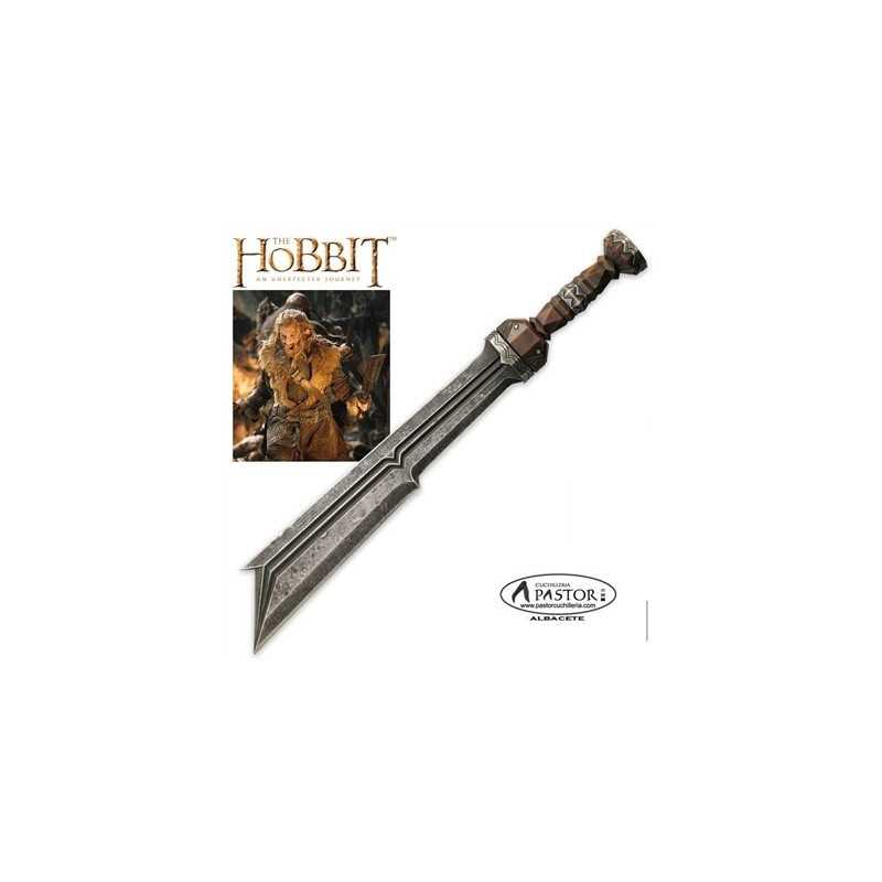 El Hobbit réplica oficial espada del gerrero enano Fili