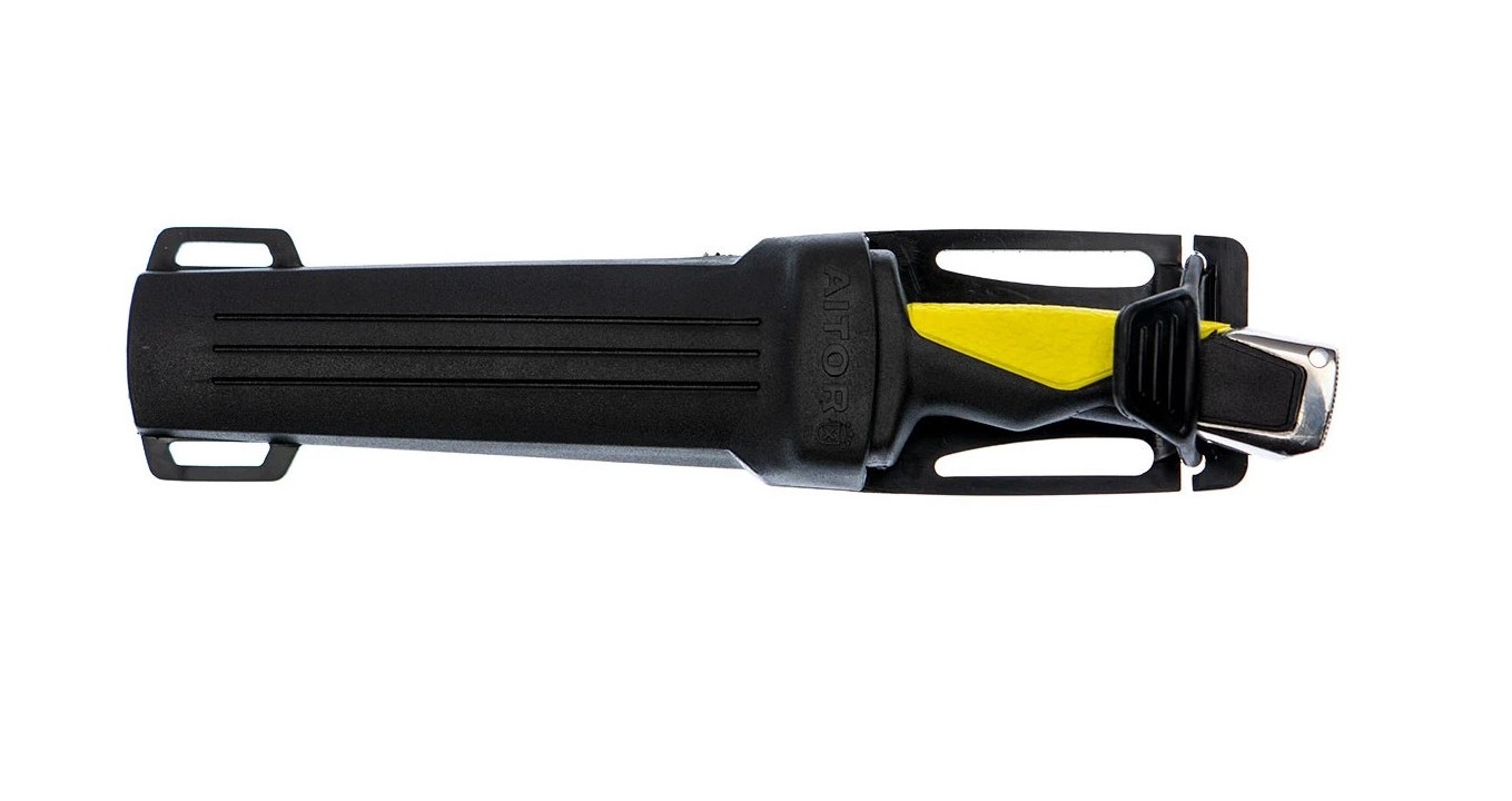 El Aitor Poseidon 16058 es un cuchillo profesional diseñado específicamente para buceo y deportes acuáticos.
