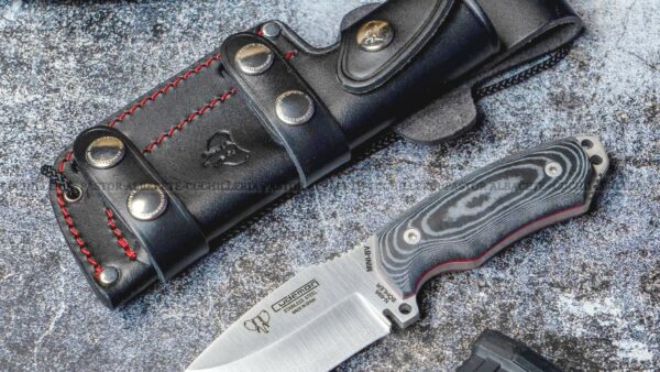 Cudeman 115B Mini Boina Verde– Cuchillo Bushcraft, Micarta & Böhler N695