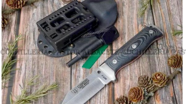 Cuchillo Cudeman MT1- 295-M-K - Micarta Negra - Funda Kydex