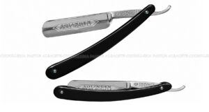 Dovo Solingen Navaja de Afeitar 6/8 Black Carbon Blade 100.681 – Hoja Hueca para Barbas Duras