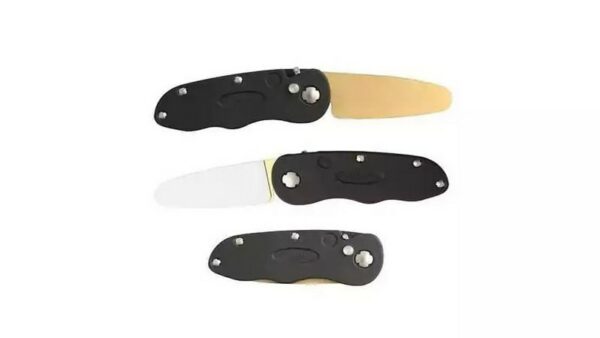 El Fallkniven FS4 Flipstone es un afilador portátil de alta calidad que combina dos superficies de afilado: una de diamante y otra de cerámica.