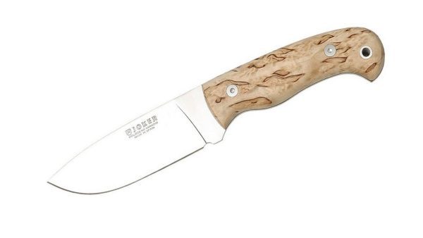 Cuchillo Joker Montés II CL58 – Acero MoVa | Mango de Madera de Abedul + Funda de Cuero