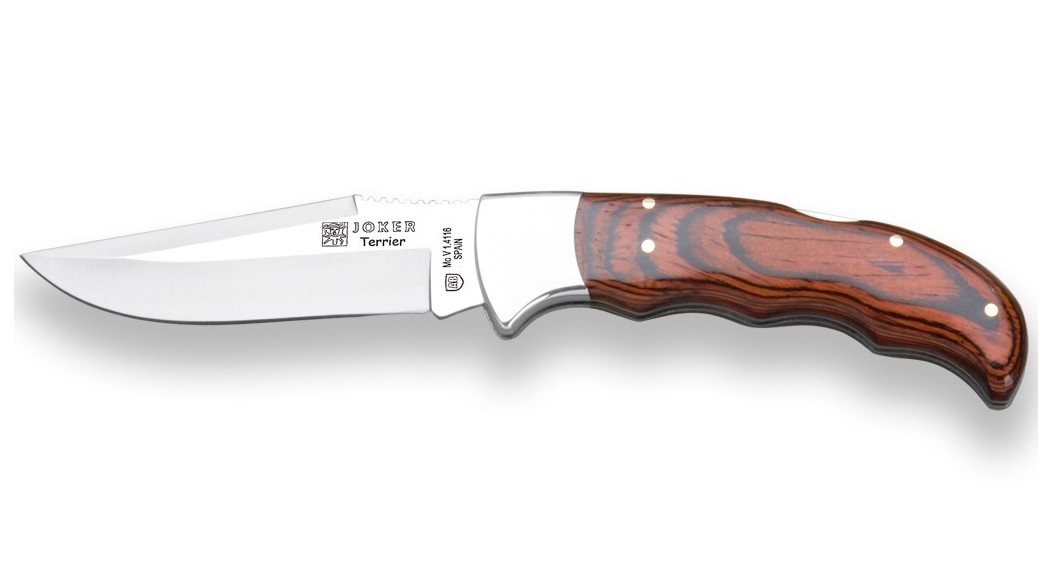 Navaja Joker Terrier NR17 Acero MOVA 1.4116 Madera de Stamina