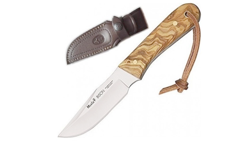 Muela Bison-9.OL es un cuchillo de caza de fabricación española que combina artesanía tradicional con materiales de alta calidad, ofreciendo una herramienta robusta y versátil para actividades al aire libre.