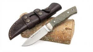El Cuchillo Muela Kodiak es una herramienta de alta calidad, diseñada para ofrecer un excelente rendimiento en actividades al aire libre, caza, o como pieza de colección.