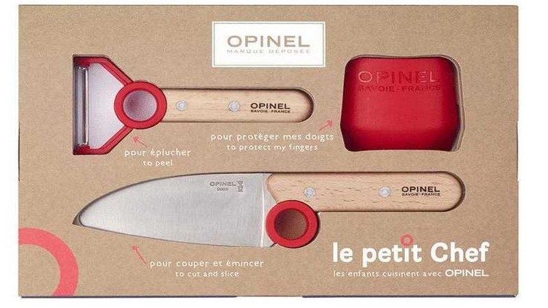 Juego de cuchillo para niños Le Petit Chef de Opinel. Set de cocina