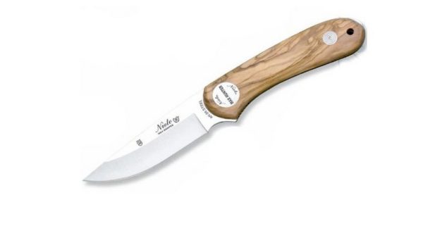 Cuchillo Nieto Max Hunter 1057 – Mango en Madera de Olivo Cuchillo desollador Nieto está diseñado especialmente para caza y actividades al aire libre, combinando resistencia, precisión y ergonomía. Fabricado en Albacete, España,