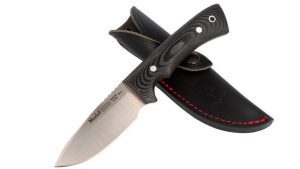 Muela Rhino 9M es un cuchillo de caza enterizo fabricado en Ciudad Real, España, por la reconocida empresa Muela. Este modelo destaca por su robustez y calidad de materiales, siendo ideal para actividades al aire libre como caza, bushcraft y supervivencia.