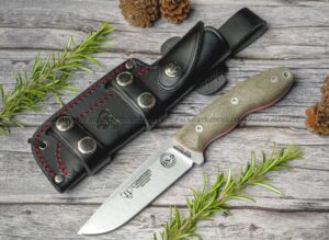 El Cuchillo Cudeman BS9 Quercus 160-F es una herramienta de bushcraft robusta, versátil y de gran fiabilidad,