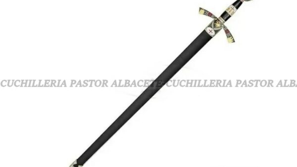 Art Gladius 4112V Espada Templaria Plateada con Vaina