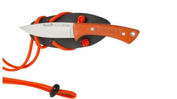 Cuchillo Muela Peccary 8.O Micarta Naranja