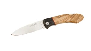 Muela GT‑8M.OL – Navaja Artesanal de Olivo y Micarta Negra
