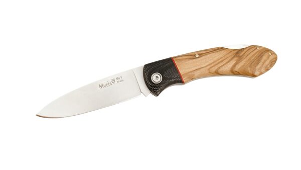 Muela GT‑8M.OL – Navaja Artesanal de Olivo y Micarta Negra