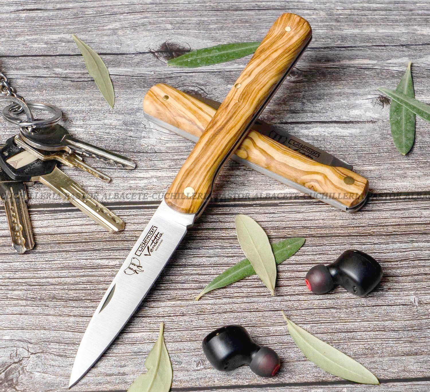 Navaja Cudeman Vendetta 408-L Olivo – Hecha en Albacete, España