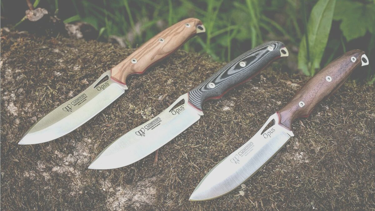 El Cudeman Opus Ness Wolf 208-G Nogal es un cuchillo de caza y bushcraft fabricado artesanalmente en Albacete, España.