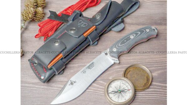 Cudeman 125‑MC  JJ.SK2 – Cuchillo Supervivencia Bushcraft España - Micarta Negra & Böhler N695