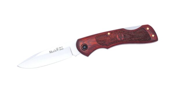 Navaja Muela BX‑8LR | Hoja 8,5 cm – Mango Coral Tallado – Lock‑Back Español