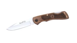Navaja Muela BX‑8 NG | Hoja 8,5 cm – Nogal Tallado – Back‑Lock Español