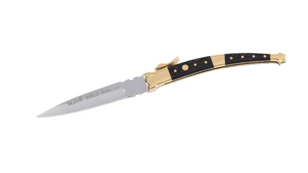 Navaja Muela MB‑9M – Réplica Histórica con Mango de Madera de Ébano