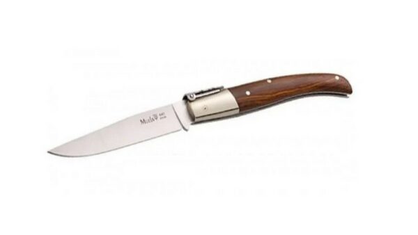 Navaja Muela PQ‑9R – Madera Prensada Coral, Cierre Palanquilla