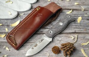 Cuchillo Cudeman Sanabria II Yute 182-Y es una herramienta compacta diseñada para bushcraft, supervivencia y actividades de montaña,