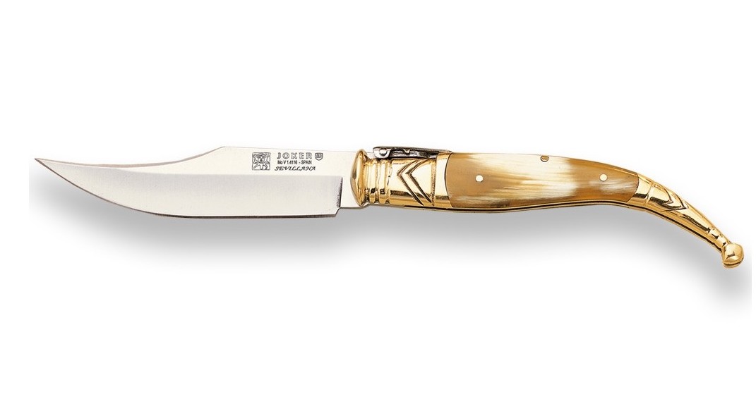 Navaja Joker Sevillana NA00 Asta de Toro acero 1.4116 palanquilla