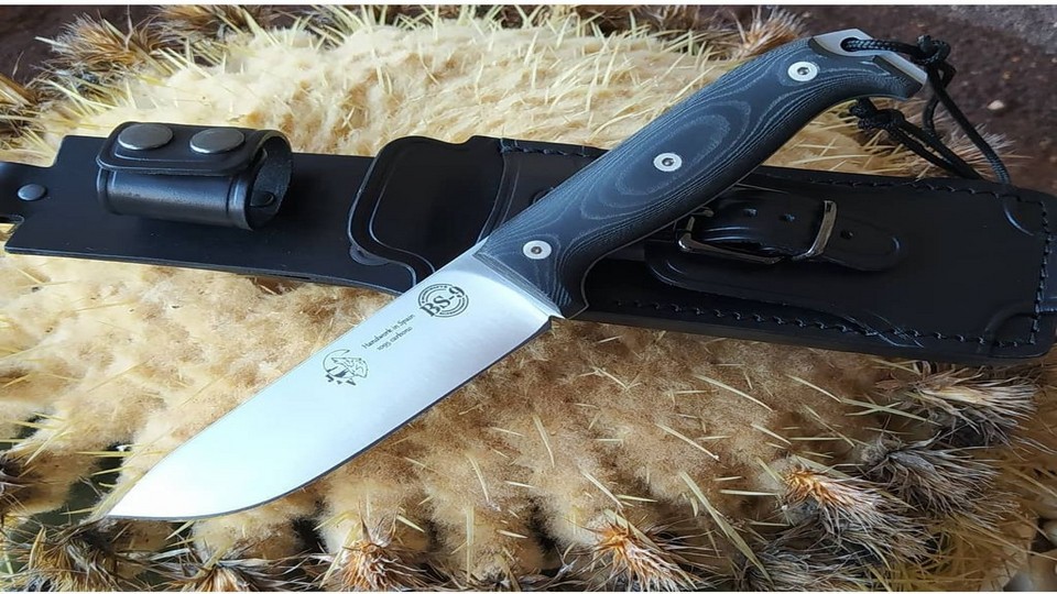 Cuchillo J&V BS9 | Táctico Full Tang Acero MV58 Funda Cuero