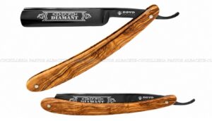 Dovo Solingen Navaja de Afeitar 5/8 Olivo 115.5861 – Acero al Carbono Negro