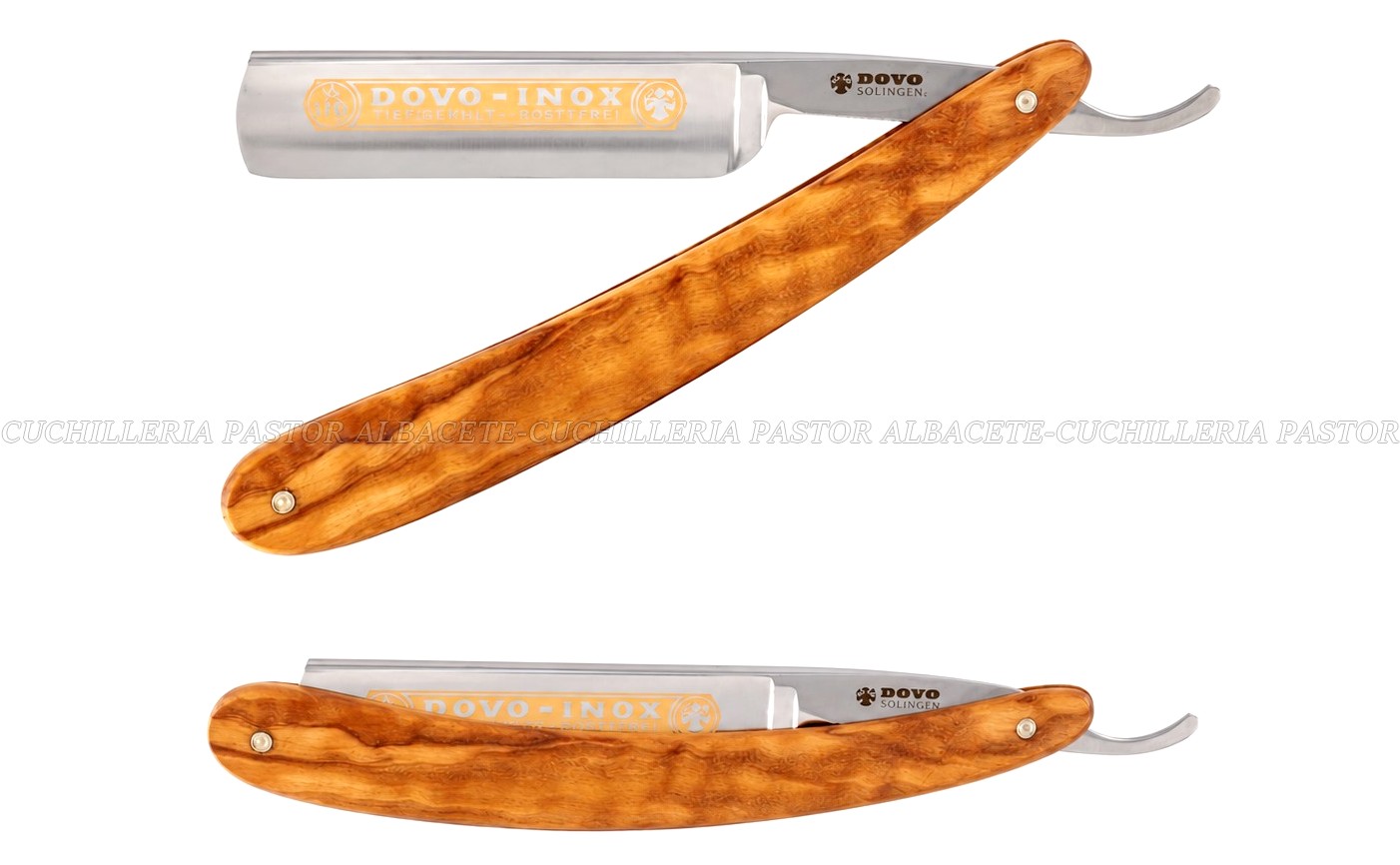 Dovo Solingen 5/8 Olivo 41.5875 – Navaja de Afeitar de Acero Inoxidable
