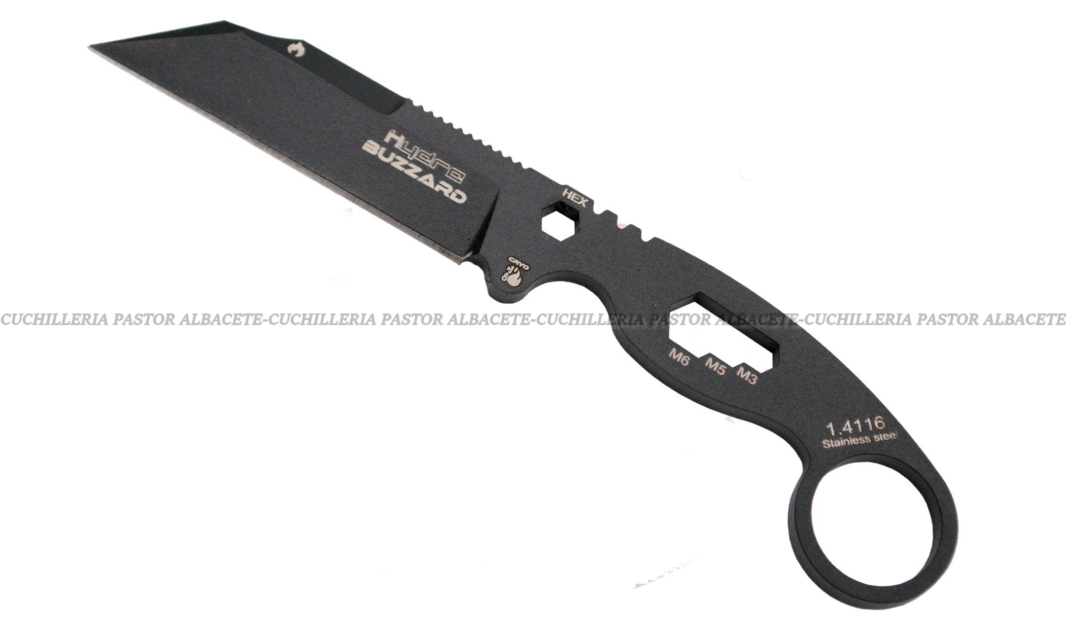 Cuchillo Hydra Buzzard Black Vulture HK-01BKSBR