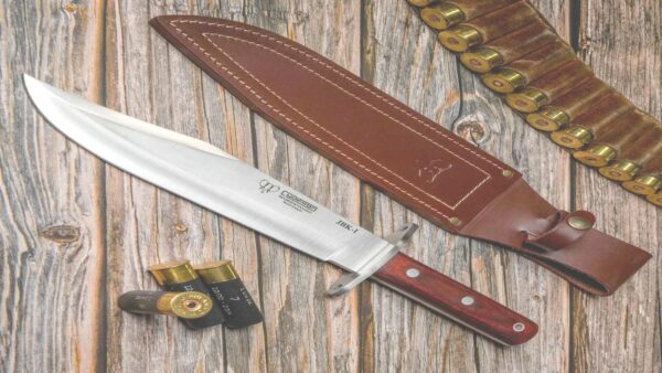 Cuchillo Cudeman Bowie JBK I 106-R, fabricado artesanalmente en Albacete (España).