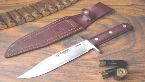 Cuchillo Cudeman Bowie JBK II 107-R, fabricado artesanalmente en Albacete (España).