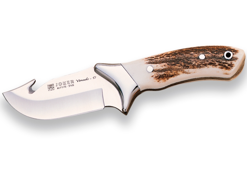Cuchillo Joker Venado CC05 Asta de Ciervo Funda de Cuero