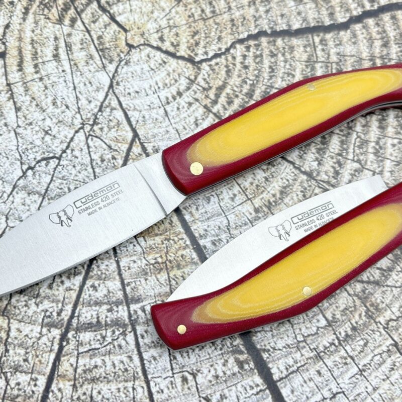  HORL Afilador de 2 cuchillos de nogal diseñado en