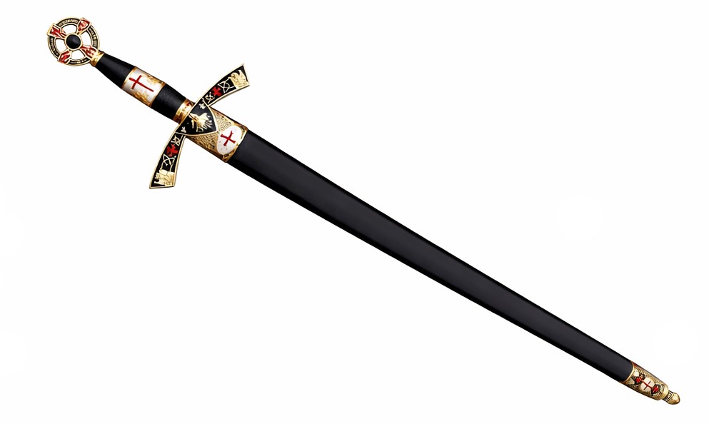 Art Gladius 3112V Espada Templaria Dorada con Vaina - Imagen 3