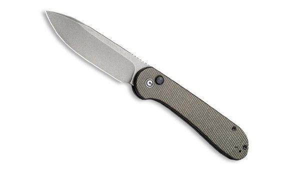Navaja Civivi Elementum Button C2103C Micarta Verde