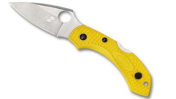 Cuchillo Spyderco Dragonfly 2 Salt Amarillo – Acero H-2 Serrado | Ultra Resistente a la Corrosión