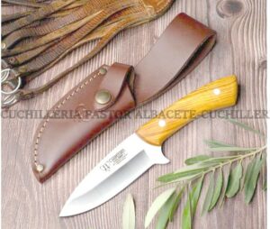 Cuchillo Cudeman Colibri I 133-L– Desollador profesional con empuñadura de Madera de Olivo