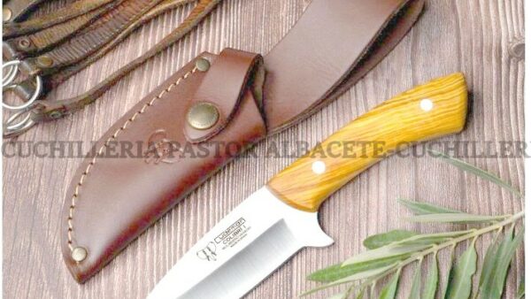 Cuchillo Cudeman Colibri I 133-L– Desollador profesional con empuñadura de Madera de Olivo