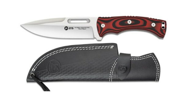 Cuchillo K25 Táctico G10 Rojo/Negro 32684