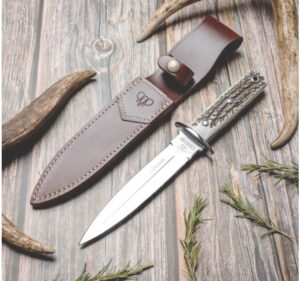 El Cudeman Kainda 261-C es una daga de montería tradicional, fabricada en Albacete, España, que destaca por su robustez, diseño clásico y materiales de calidad.