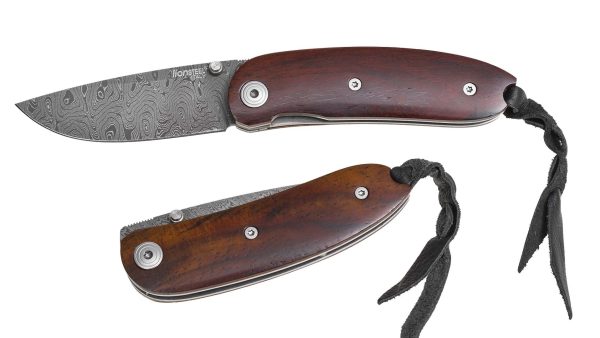 Navaja LionSteel Mini Damasco - Madera 8210D ST