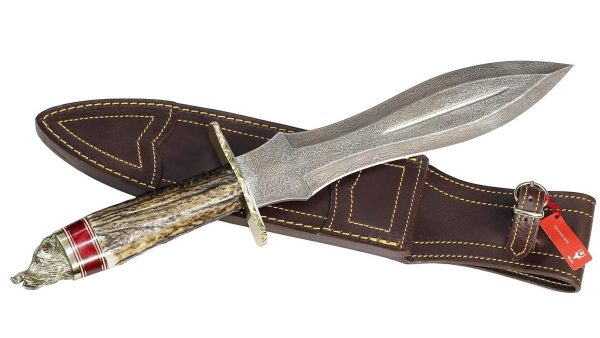 Cuchillo Muela Lupus Lujo 25DAM Ciervo Damasco