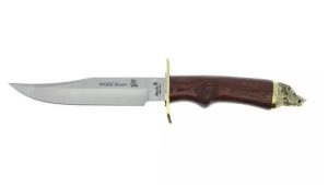 El Cuchillo Muela Wildboar es una herramienta de caza de alta calidad que combina diseño, funcionalidad y un acabado artesanal impecable. Este cuchillo ha sido fabricado por la prestigiosa casa Muela. La hoja enteriza está fabricada en acero inoxidable X50CrMoV15, un acero altamente resistente a la corrosión, lo que asegura su durabilidad incluso en condiciones difíciles. Con una dureza de 57-58 HRC.