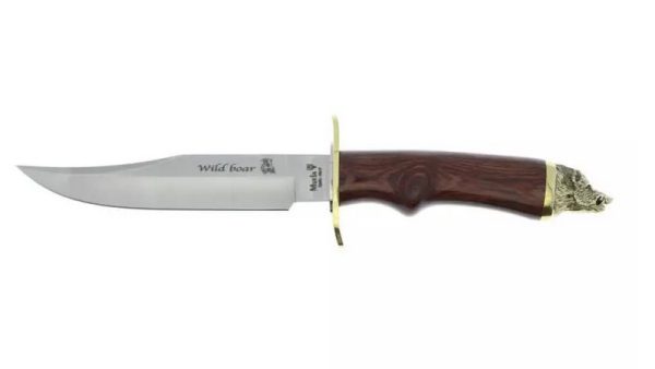 El Cuchillo Muela Wildboar es una herramienta de caza de alta calidad que combina diseño, funcionalidad y un acabado artesanal impecable. Este cuchillo ha sido fabricado por la prestigiosa casa Muela. La hoja enteriza está fabricada en acero inoxidable X50CrMoV15, un acero altamente resistente a la corrosión, lo que asegura su durabilidad incluso en condiciones difíciles. Con una dureza de 57-58 HRC.